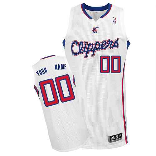 Los Angeles Clippers Custom White Home Jersey Los Angeles Clippers Custom White Home Jersey