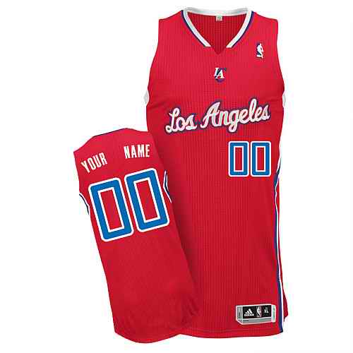 Los Angeles Clippers Custom Red Road Jersey Los Angeles Clippers Custom Red Road Jersey