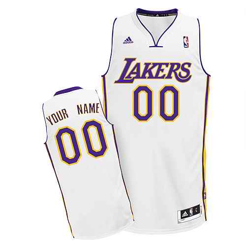 Los Angeles Lakers Custom Swingman White Alternate Jersey Los Angeles Lakers Custom Swingman White Alternate Jersey
