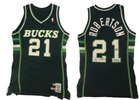 Milwaukee Bucks Custom black/green Jersey