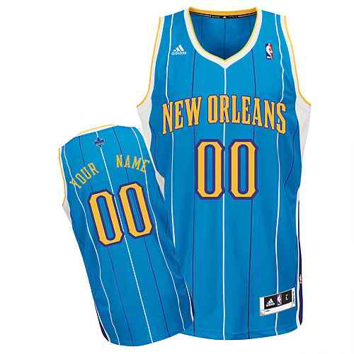 New Orleans Hornets Custom Swingman Blue Road Jersey New Orleans Hornets Custom Swingman Blue Road Jersey