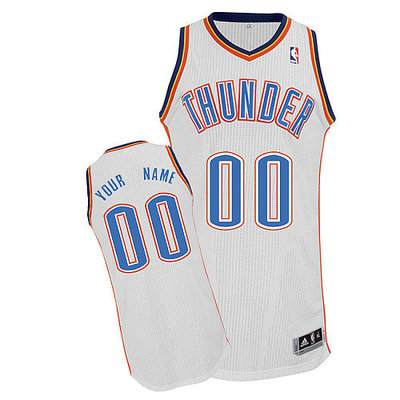 Thunder Personalized Authentic White Jersey (S-5XL)