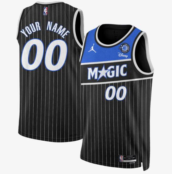 Men's Orlando Magic Active Player Custom Black 2025 New Generation of Magic Stitched Basketball Jersey Men's Orlando Magic Active Player Custom Black 2025 New Generation of Magic Stitched Basketball Jersey