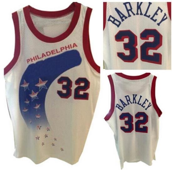 Philadelphia 76ers #32 Barkley Stitched NBA Jersey