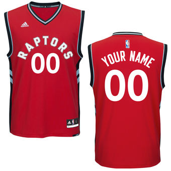 Men's Toronto Raptors adidas Red Custom Replica Road Jersey Men's Toronto Raptors adidas Red Custom Replica Road Jersey
