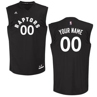 Men's Toronto Raptors adidas Black Custom Chase Jersey Men's Toronto Raptors adidas Black Custom Chase Jersey