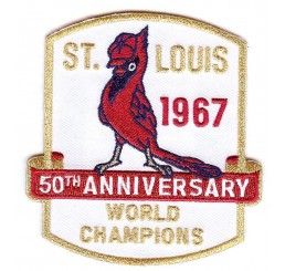 St. Louis Cardinals 1967 World Champs 50th Anniversary Patch