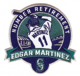 Edgar Martinez Number Retirement Patch (Navy Teal)