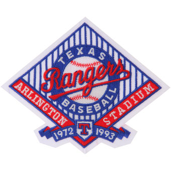 Texas Rangers Arlington Stadium 1972-93 Commemorative stiche Patch Texas Rangers Arlington Stadium 1972-93 Commemorative stiche Patch