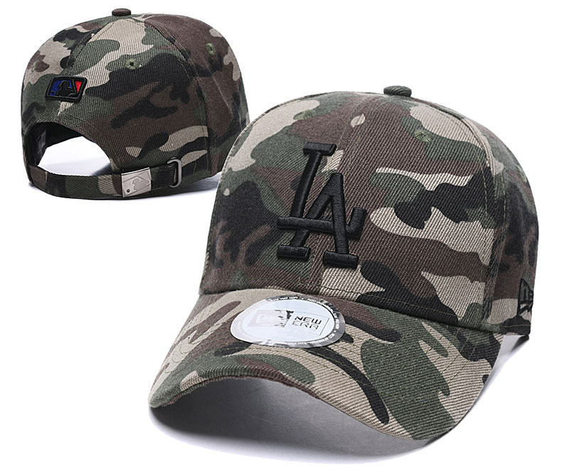 Dodgers Team Logo Camo Adjustable Peaked Hat TX