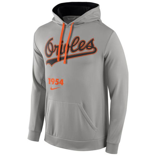 Baltimore Orioles Nike Cooperstown Performance Pullover Grey Baltimore Orioles Nike Cooperstown Performance Pullover Grey