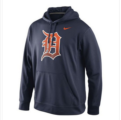 Detroit Tigers Nike Logo Performance Navy Blue MLB Hoodie