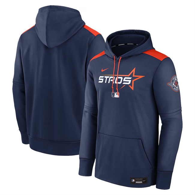 Men's Houston Astros Navy 2025 City Connect Collection Performance Pullover Hoodie Men's Houston Astros Navy 2025 City Connect Collection Performance Pullover Hoodie
