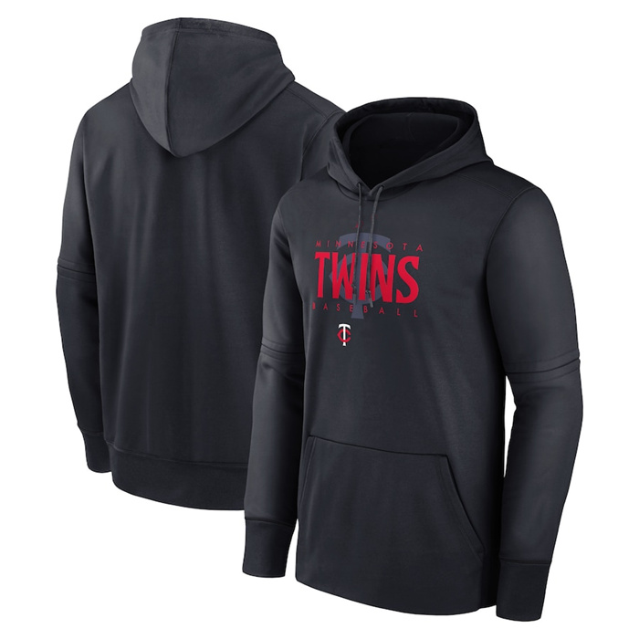 Men's Minnesota Twins Navy Pregame Performance Pullover Hoodie Men's Minnesota Twins Navy Pregame Performance Pullover Hoodie