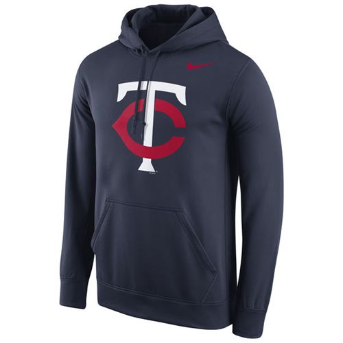 Minnesota Twins Nike Logo Performance Pullover Navy MLB Hoodie Minnesota Twins Nike Logo Performance Pullover Navy MLB Hoodie