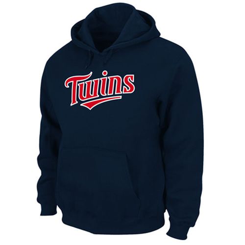 Minnesota Twins Majestic Fleece Hitter Navy MLB Hoodie Minnesota Twins Majestic Fleece Hitter Navy MLB Hoodie