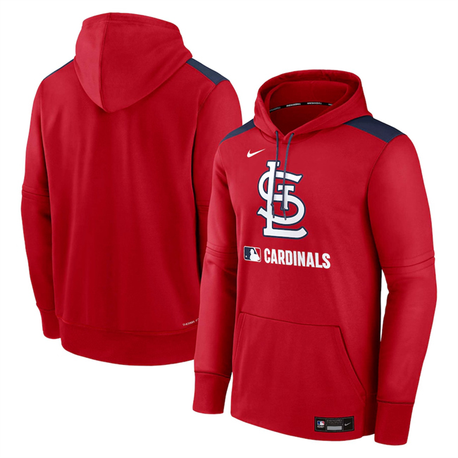 Men's St. Louis Cardinals Red Collection Performance Pullover Hoodie Men's St. Louis Cardinals Red Collection Performance Pullover Hoodie