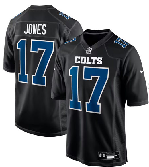 Custom Indianapolis Colts Black Stitched Game Jersey Custom Indianapolis Colts Black Stitched Game Jersey