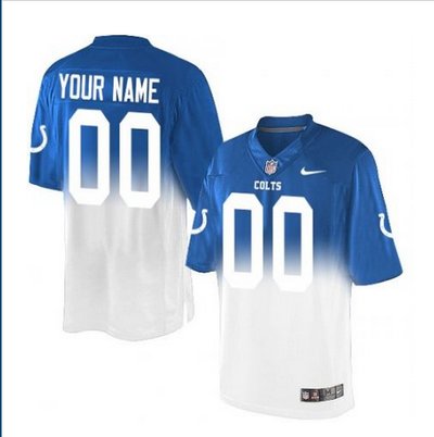 Men's Nike Indianapolis Colts Customized Limited Royal BlueWhite Fadeaway NFL Jersey Men's Nike Indianapolis Colts Customized Limited Royal BlueWhite Fadeaway NFL Jersey