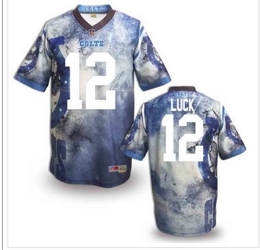 Indianapolis Colts #12 Andrew Luck Stitched NFL Elite Fanatical Version Jersey (8) Indianapolis Colts #12 Andrew Luck Stitched NFL Elite Fanatical Version Jersey (8)