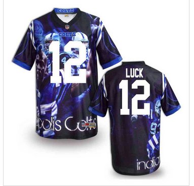 Indianapolis Colts #12 Andrew Luck Stitched NFL Elite Fanatical Version Jersey (4) Indianapolis Colts #12 Andrew Luck Stitched NFL Elite Fanatical Version Jersey (4)
