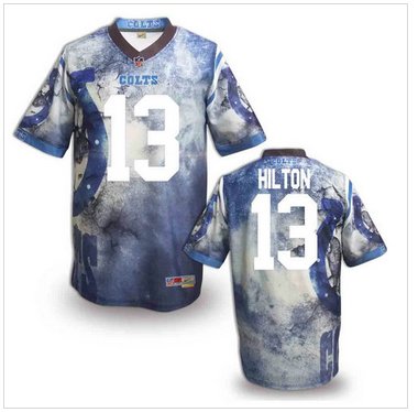 Indianapolis Colts #13 TY Hilton Stitched NFL Elite Fanatical Version Jersey (8)