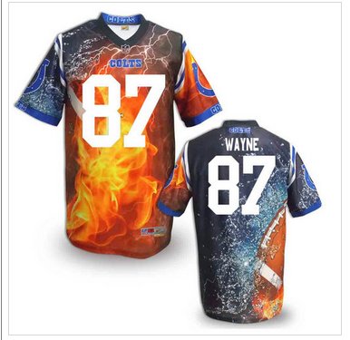 Indianapolis Colts #87 Reggie Wayne Stitched NFL Elite Fanatical Version Jersey (9)