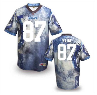 Indianapolis Colts #87 Reggie Wayne Stitched NFL Elite Fanatical Version Jersey (8)