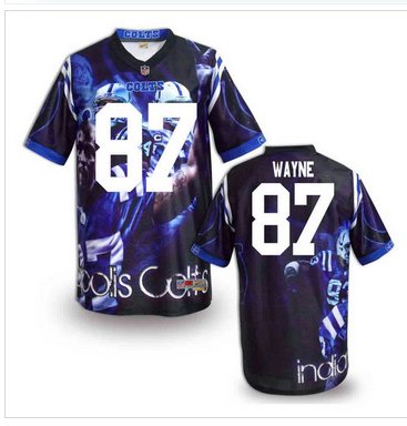 Indianapolis Colts #87 Reggie Wayne Stitched NFL Elite Fanatical Version Jersey (4)