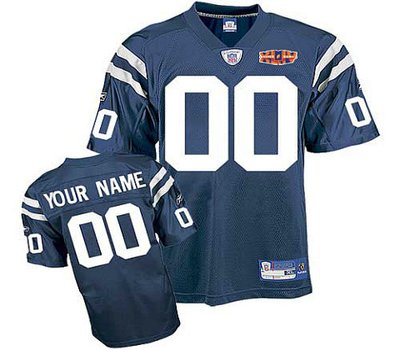 Indianapolis Colts Super Bowl XLIV Customized Replica Team Color Jersey