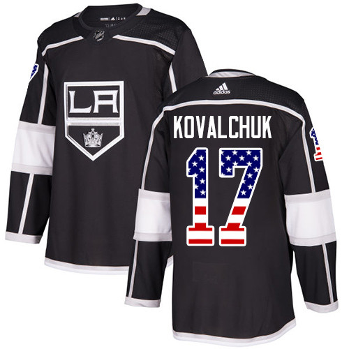 Adidas Kings #17 Ilya Kovalchuk Black Home Authentic USA Flag Stitched NHL Jersey Adidas Kings #17 Ilya Kovalchuk Black Home Authentic USA Flag Stitched NHL Jersey