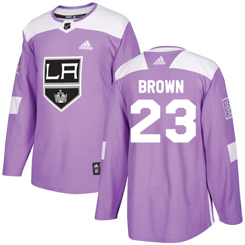 Adidas Kings #23 Dustin Brown Purple Authentic Fights Cancer Stitched NHL Jersey Adidas Kings #23 Dustin Brown Purple Authentic Fights Cancer Stitched NHL Jersey