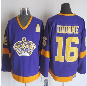 Los Angeles Kings #16 Marcel Dionne Purple Yellow CCM Throwback Stitched NHL Jersey Los Angeles Kings #16 Marcel Dionne Purple Yellow CCM Throwback Stitched NHL Jersey