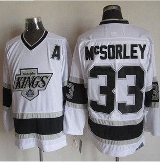 Los Angeles Kings #33 Marty Mcsorley White CCM Throwback Stitched NHL Jersey Los Angeles Kings #33 Marty Mcsorley White CCM Throwback Stitched NHL Jersey