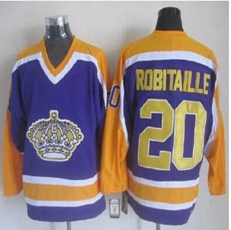 Los Angeles Kings #20 Luc Robitaille Purple CCM Throwback Stitched NHL Jersey Los Angeles Kings #20 Luc Robitaille Purple CCM Throwback Stitched NHL Jersey