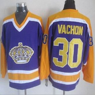 Los Angeles Kings #30 Rogie Vachon Purple CCM Throwback Stitched NHL Jersey Los Angeles Kings #30 Rogie Vachon Purple CCM Throwback Stitched NHL Jersey