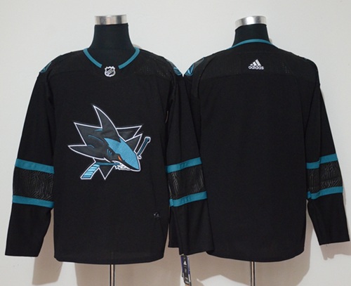 Adidas Sharks Blank Black Alternate Authentic Stitched NHL Jersey Adidas Sharks Blank Black Alternate Authentic Stitched NHL Jersey