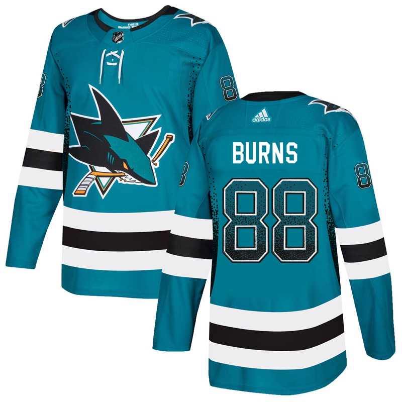 Sharks 88 Brent Burns Teal Drift Fashion Adidas Jersey Sharks 88 Brent Burns Teal Drift Fashion Adidas Jersey