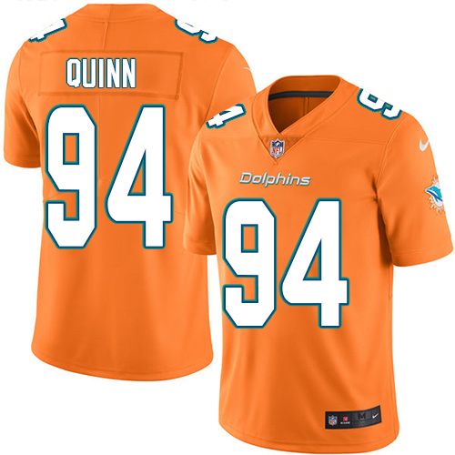 Nike Dolphins #94 Robert Quinn Orange Youth Stitched NFL Limited Rush Jersey Nike Dolphins #94 Robert Quinn Orange Youth Stitched NFL Limited Rush Jersey