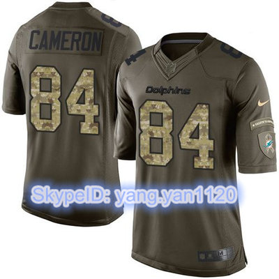 Nike Dolphins #84 Jordan Cameron Green Youth Stitched NFL Limited Salute to Service Jersey