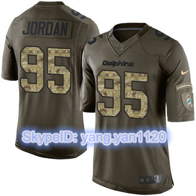 Nike Dolphins #95 Dion Jordan Green Youth Stitched NFL Limited Salute to Service Jersey