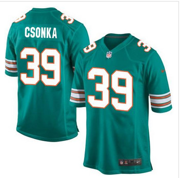 Youth Nike Miami Dolphins #39 Larry Csonka Aqua Green Alternate Stitched NFL Elite Jersey Youth Nike Miami Dolphins #39 Larry Csonka Aqua Green Alternate Stitched NFL Elite Jersey