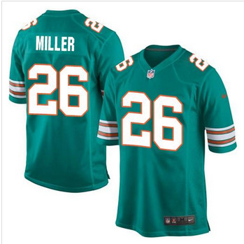 Youth Nike Miami Dolphins #26 Lamar Miller Aqua Green Alternate Stitched NFL Elite Jersey Youth Nike Miami Dolphins #26 Lamar Miller Aqua Green Alternate Stitched NFL Elite Jersey