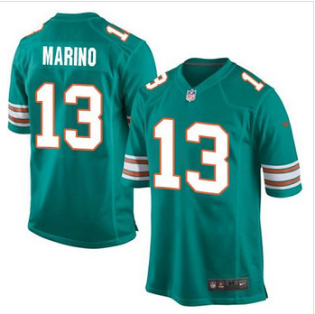 Youth Nike Miami Dolphins #13 Dan Marino Aqua Green Alternate Stitched NFL Elite Jersey Youth Nike Miami Dolphins #13 Dan Marino Aqua Green Alternate Stitched NFL Elite Jersey