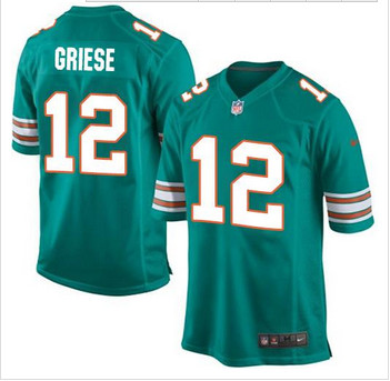 Youth Nike Miami Dolphins #12 Bob Griese Aqua Green Alternate Stitched NFL Elite Jersey Youth Nike Miami Dolphins #12 Bob Griese Aqua Green Alternate Stitched NFL Elite Jersey