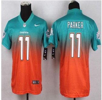 Youth New Dolphins #11 DeVante Parker Aqua Green Orange Stitched NFL Elite jersey Youth New Dolphins #11 DeVante Parker Aqua Green Orange Stitched NFL Elite jersey