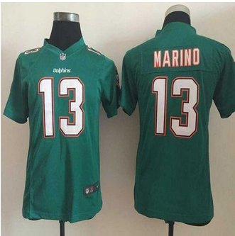 Youth NEW Dolphins #13 Dan Marino Aqua Green Team Color Stitched NFL Elite Jersey Youth NEW Dolphins #13 Dan Marino Aqua Green Team Color Stitched NFL Elite Jersey