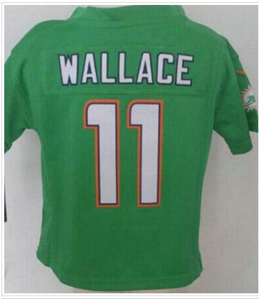 Toddler NEW Dolphins #11 Mike Wallace Green Team Color Stitched NFL Elite Jersey