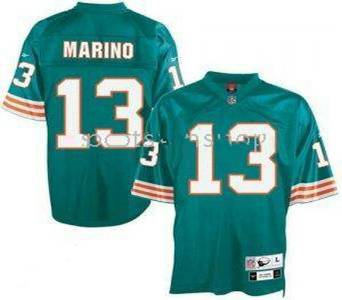 Miami Dolphins 13 Dan Marino Green Throwback Youth Jerseys