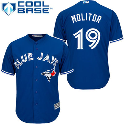 Blue Jays #19 Paul Molitor Blue Cool Base Stitched Youth MLB Jersey Blue Jays #19 Paul Molitor Blue Cool Base Stitched Youth MLB Jersey